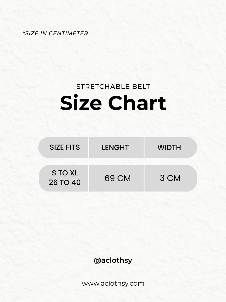 Interlinked Oval Stretch Black Belt