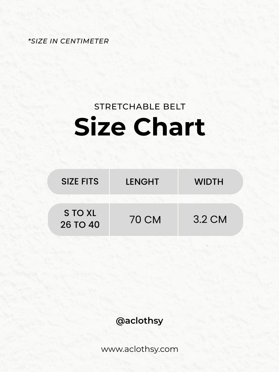 Bow Buckle Stretch Black Belt