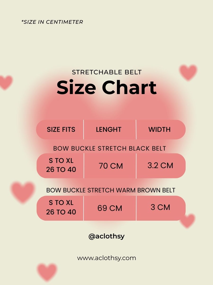 Pookie Black & Brown Bow Belt Combo - Valentine’s Special💕