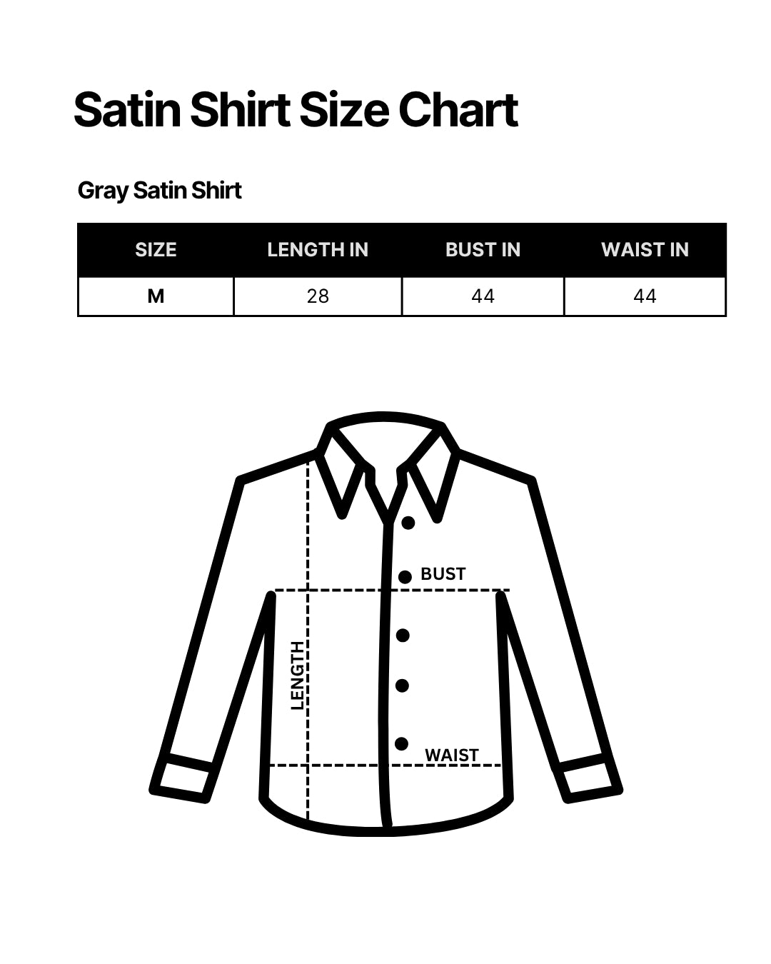 Gray Classic Satin Shirt