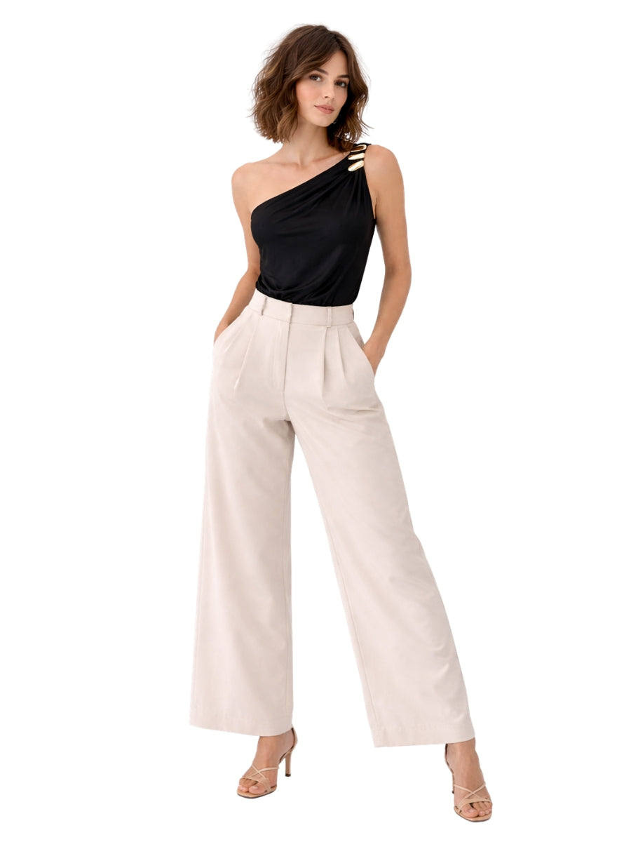 Chic Edge One Shoulder Top