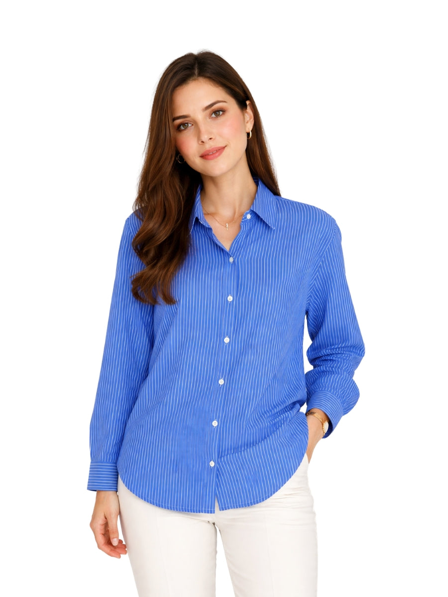 Blue Pinstripe Classic Shirt